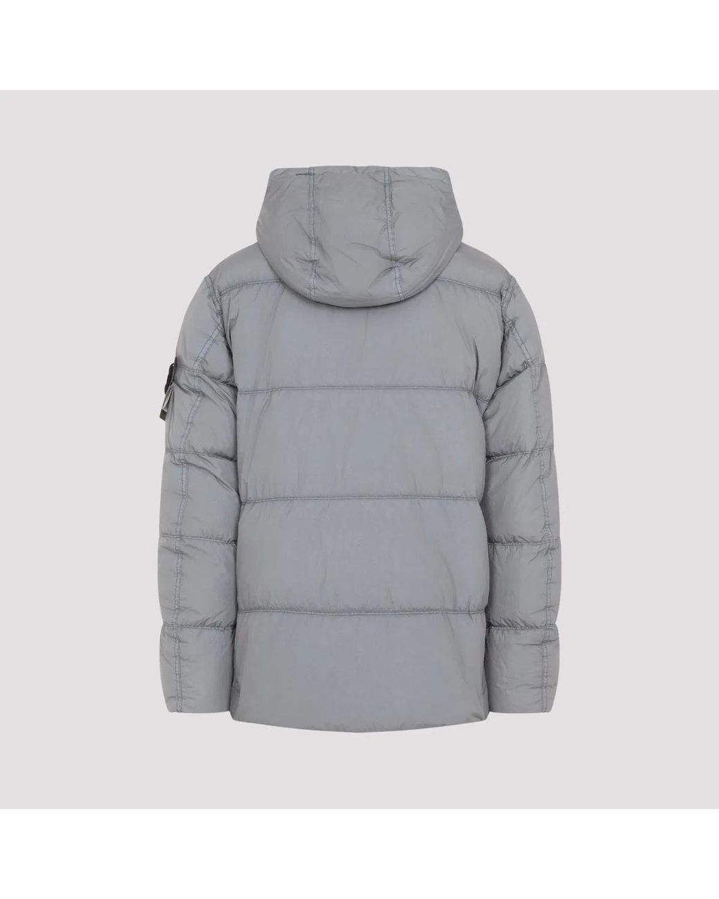Stone Island Gray Padded Jacket for men
