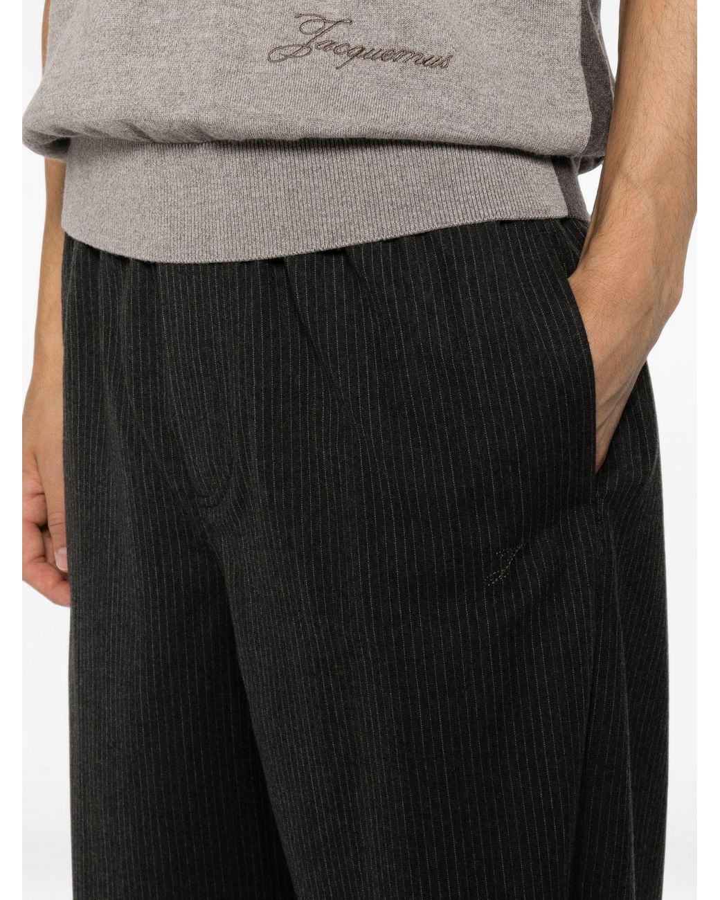 Jacquemus Gray Le Pants Miami for men