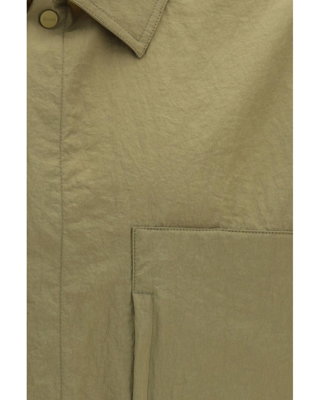 Laminar Green Shirt Jacket Polyamide for men