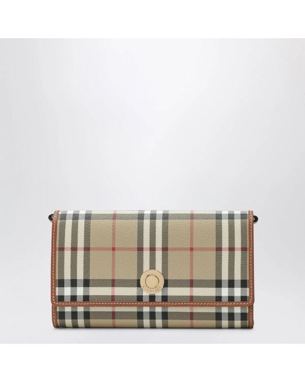 Burberry Natural Check Chain Wallet