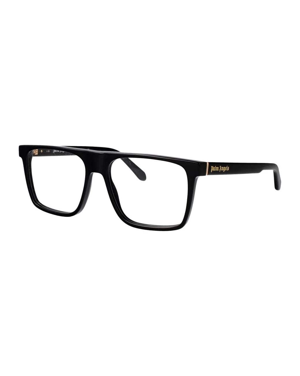 Palm Angels Black Shiny Acetate Glasses