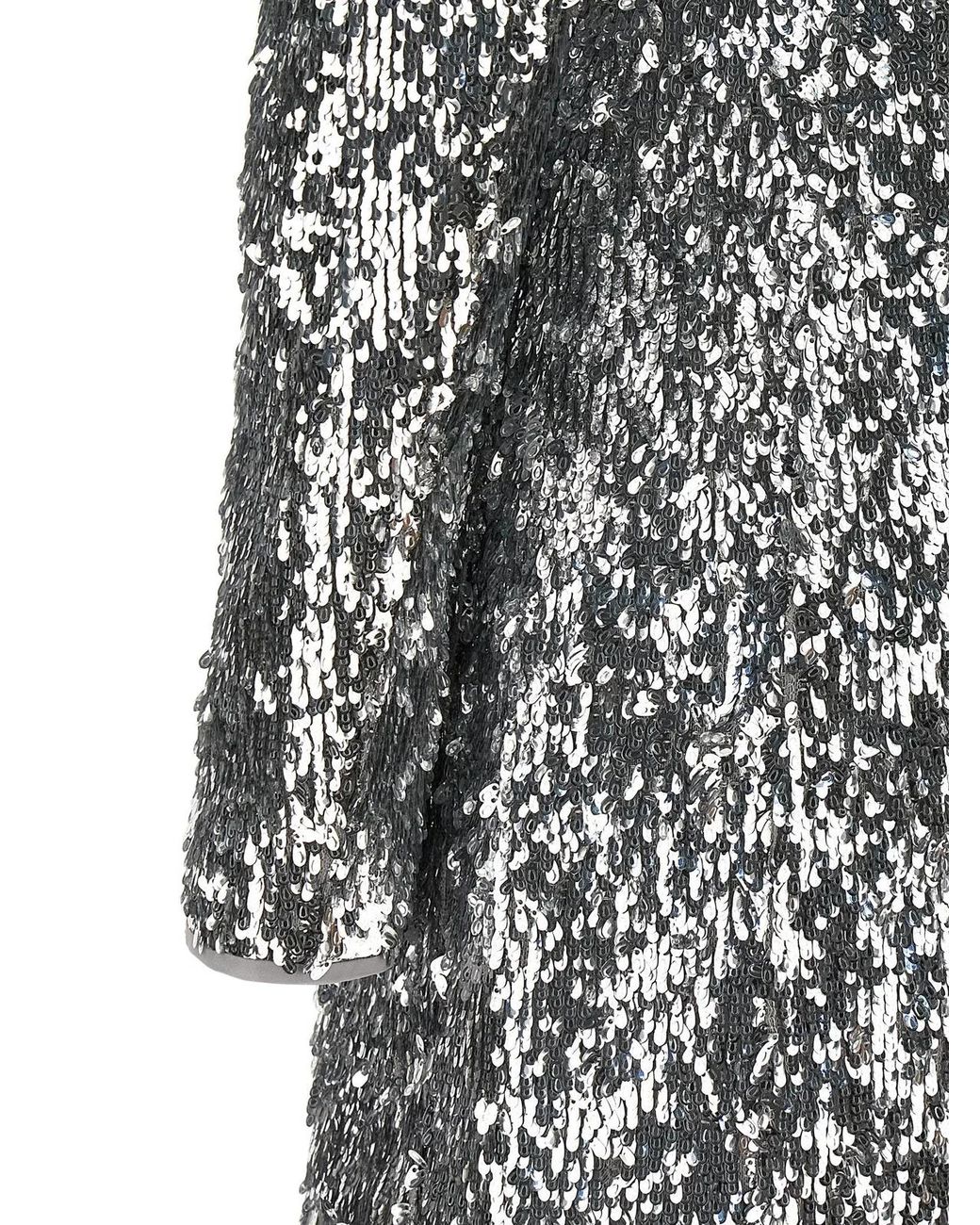 Balmain Gray Sequin Dress