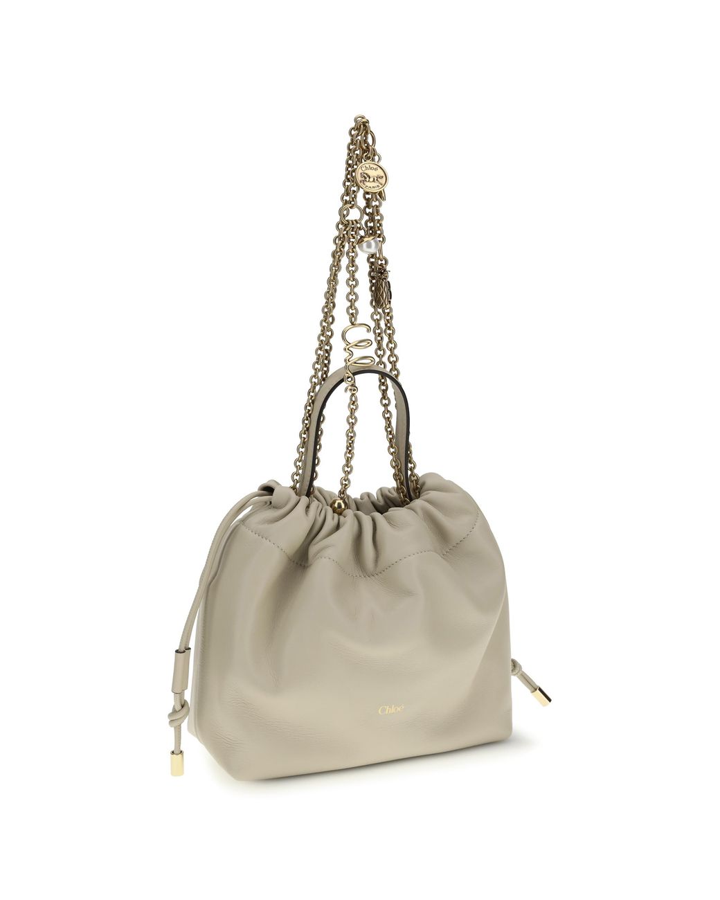 Chloé Natural Chloã Icons Leather Chain Shoulder Bag