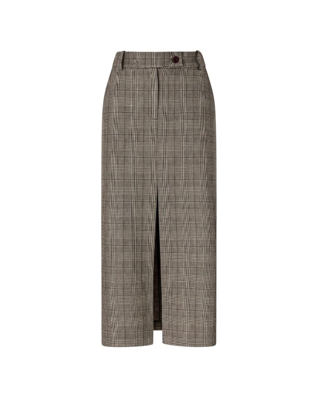 Pinko Natural Polyester Wool Skirt