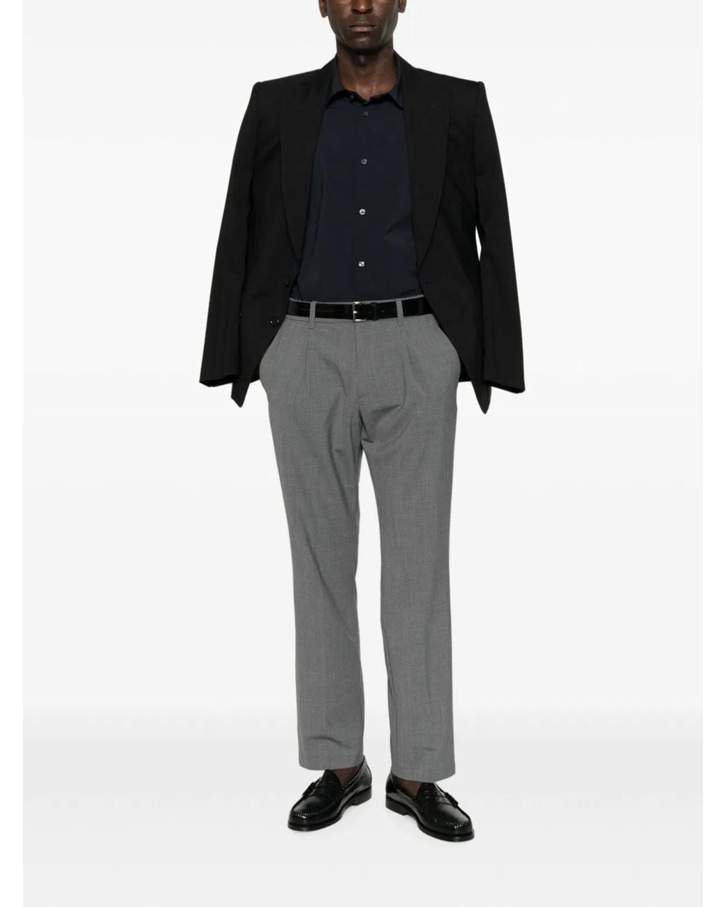Emporio Armani Blue Nylon Shirt for men
