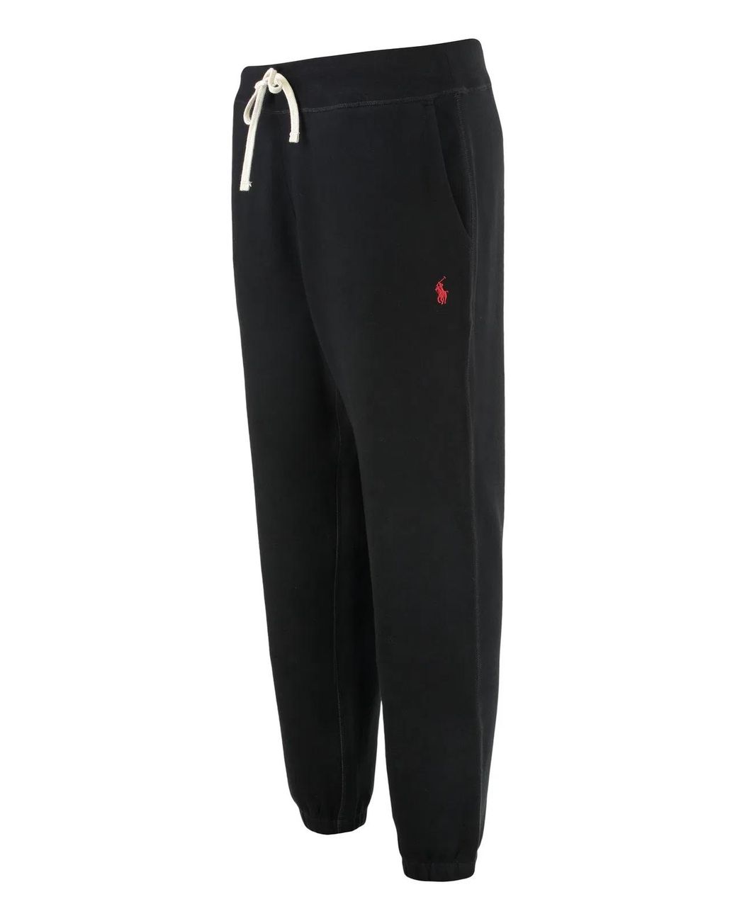 Polo Ralph Lauren Black Cotton Fleece Joggers for men