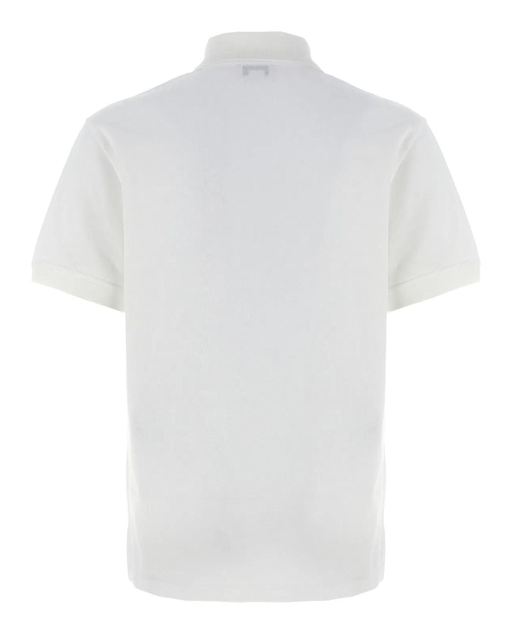 McQueen White Logo Embroidery Polo Shirt for men