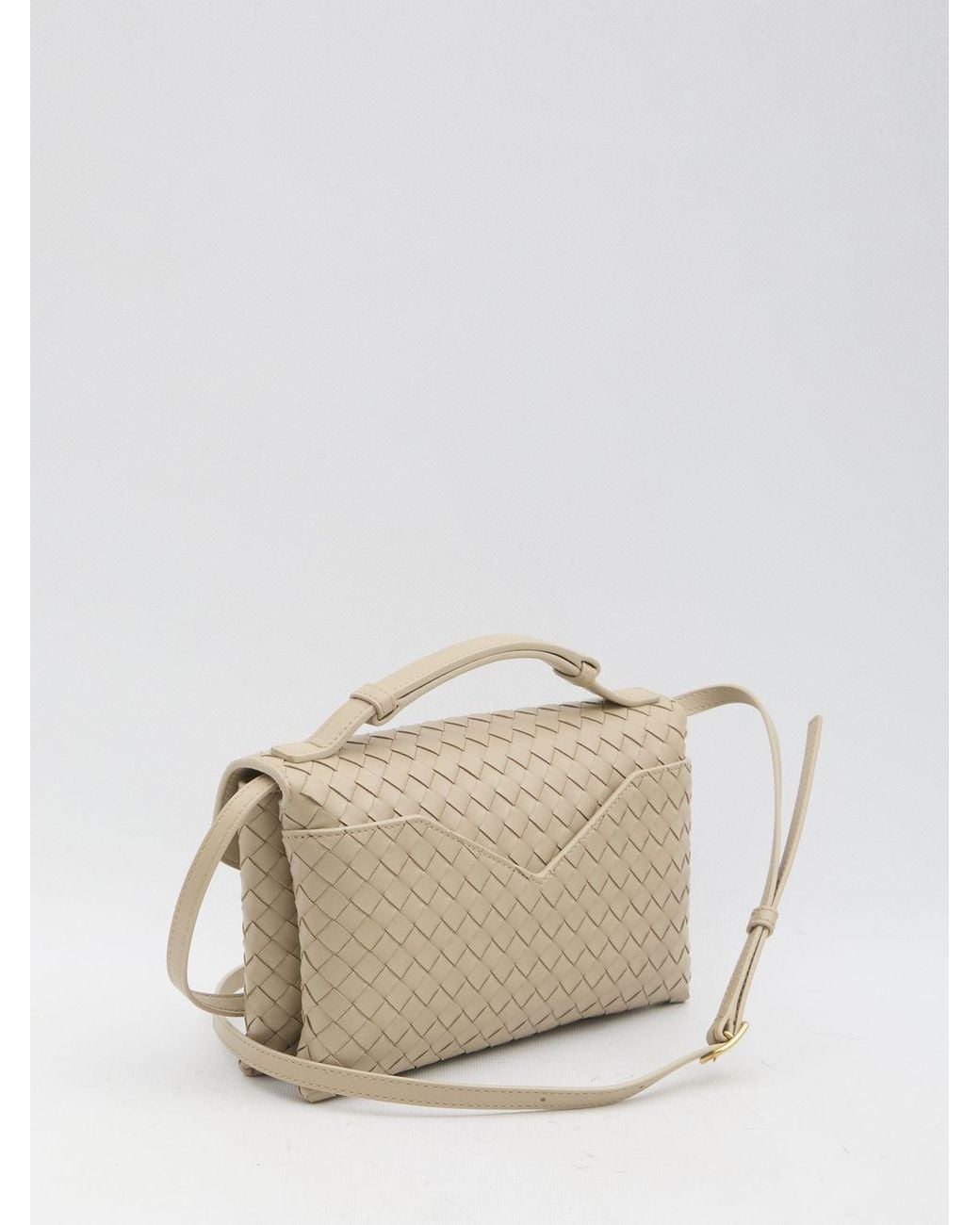 Bottega Veneta Natural Knot Lock Shoulder Bag