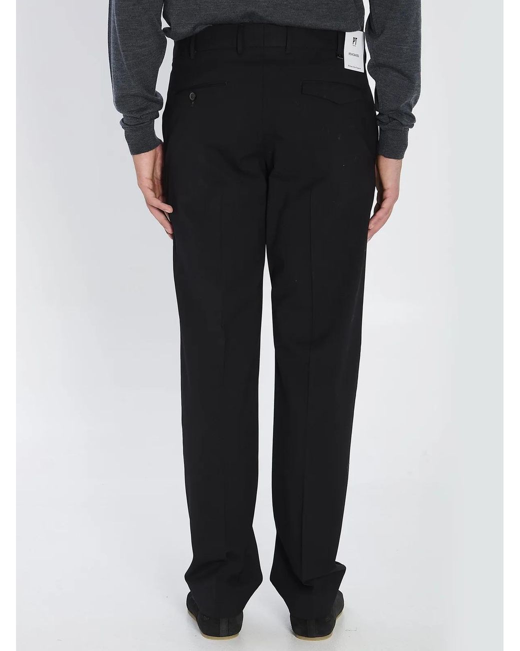 PT Torino Black Michael Pants for men