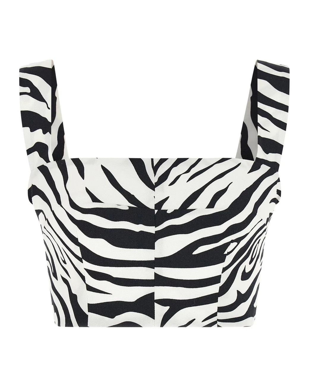 Dolce & Gabbana Black Dolce & Gabbana 'Zebra' Top