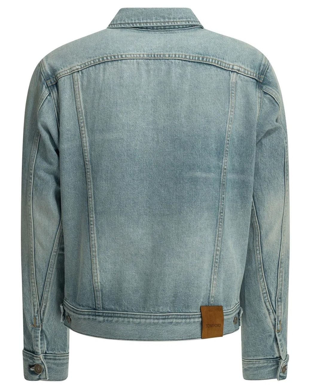 Tom Ford Blue Icon Cotton Denim Jacket for men