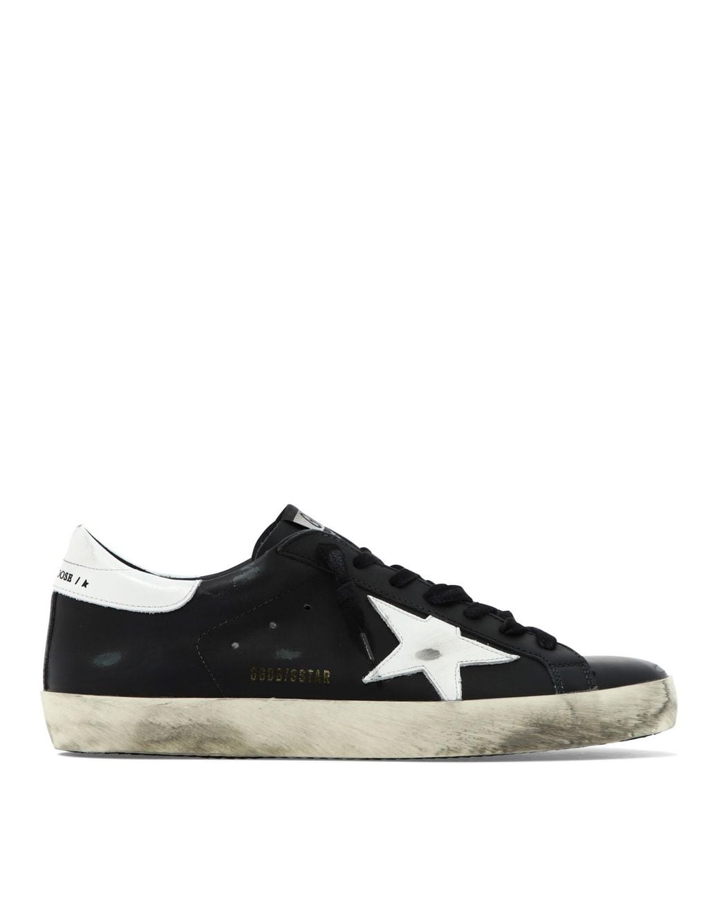 Golden Goose Deluxe Brand Black Supers Star Sneakers for men