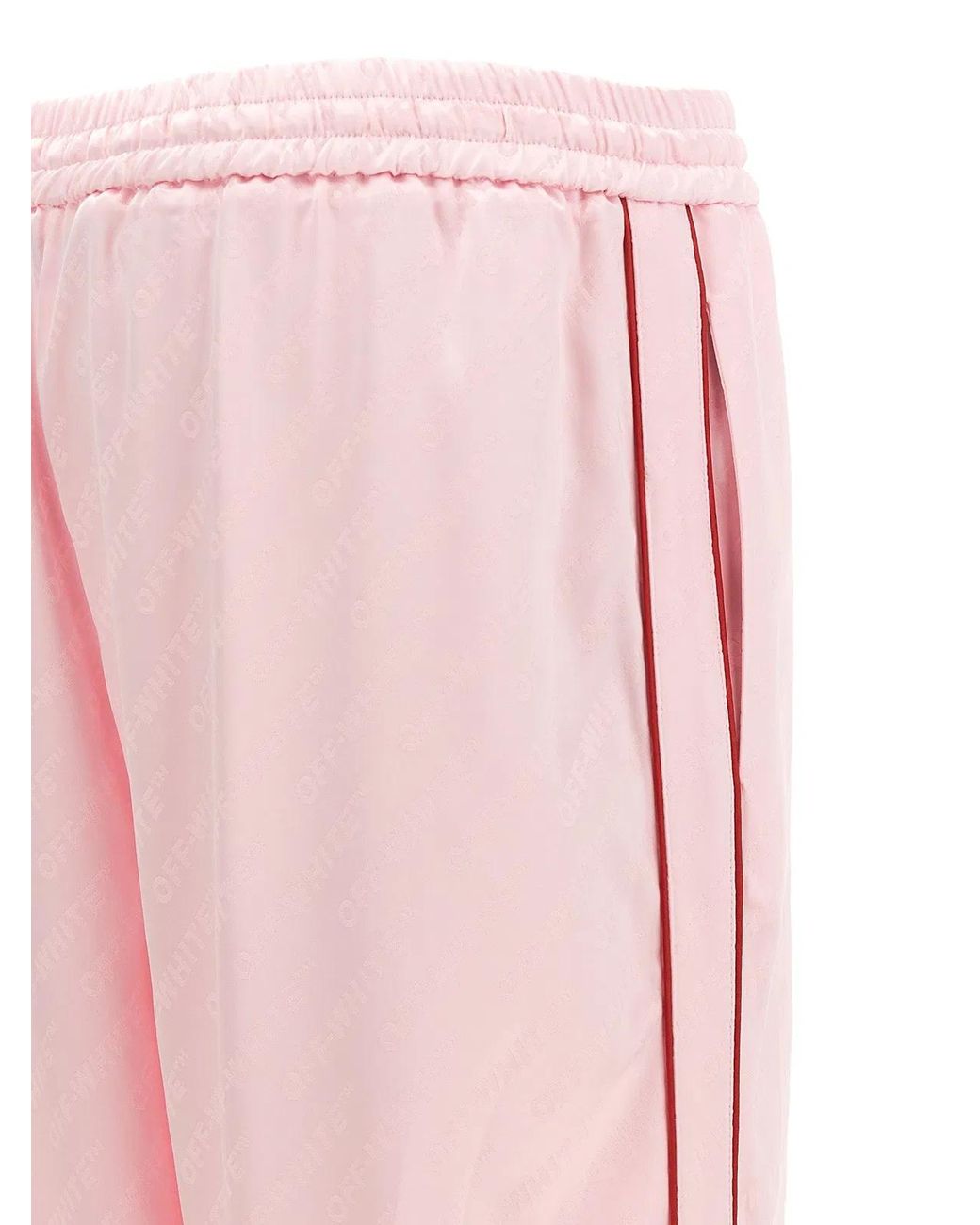 Off-White c/o Virgil Abloh Pink 'Jacquard Satin Pajama' Pants
