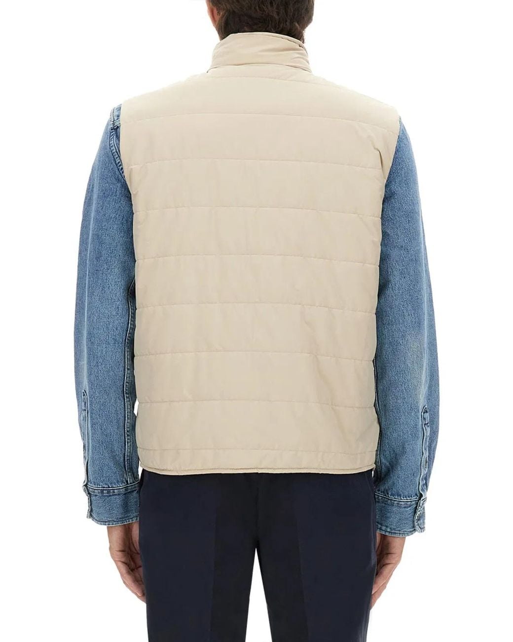Fay Blue Quilted Vest for men