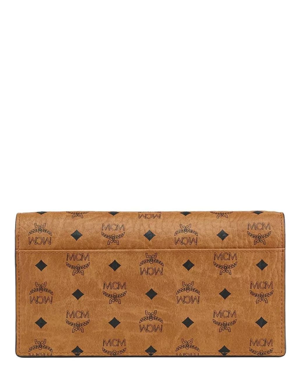 MCM Brown Large Aren Continental Wallet