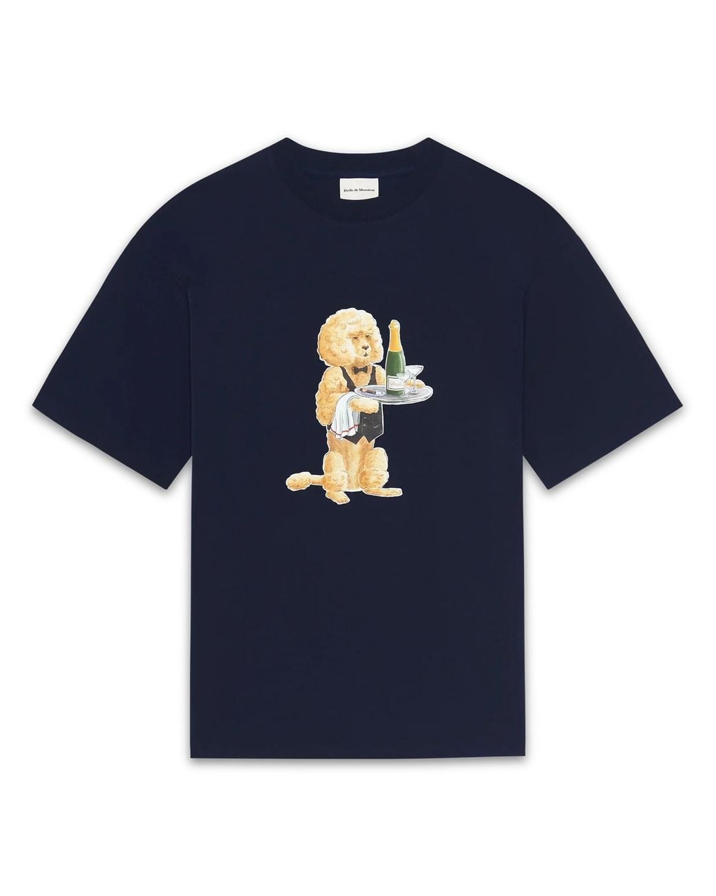Drole de Monsieur Blue Le T-Shirt Poodle for men