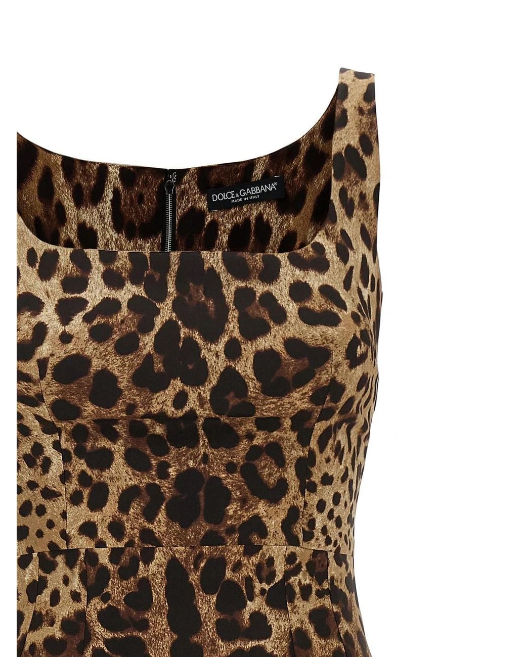 Dolce & Gabbana Natural Dolce & Gabbana Silk Charmeuse Dress