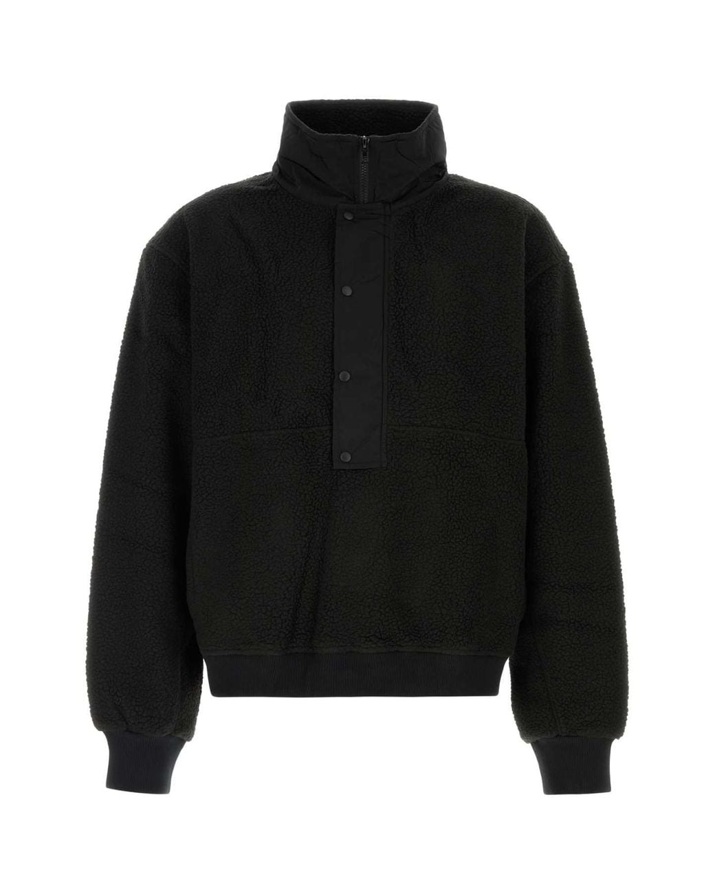 Entire studios Black System Half Zip Fleece for men