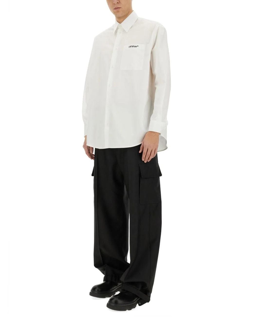 Off-White c/o Virgil Abloh White Shirt With Logo for men