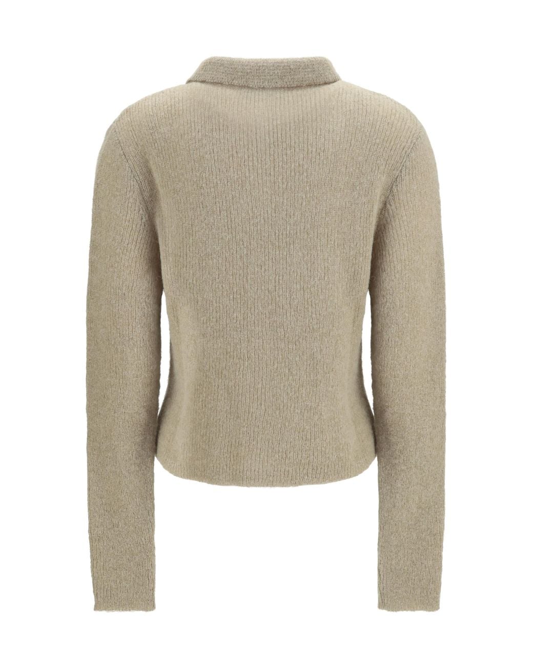 Our Legacy Natural Polo Collar Sweater With Buttons Shirts