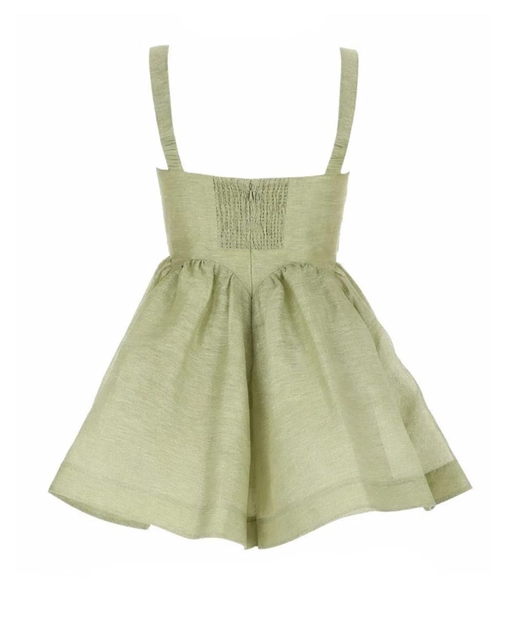 Zimmermann Green Zimmermann Linen-Silk Blend Dress