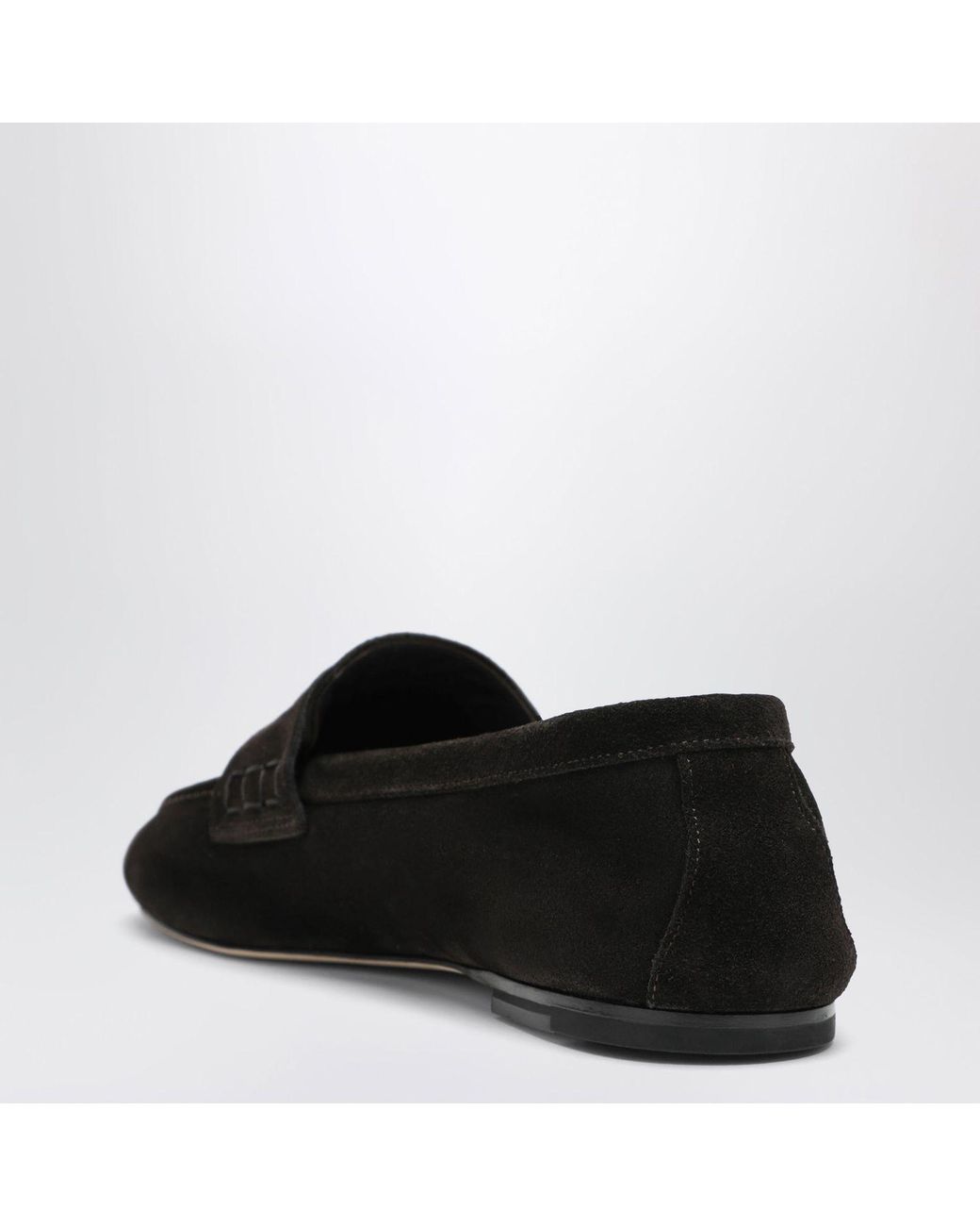 Dear Frances Black Espresso Suede Loafers