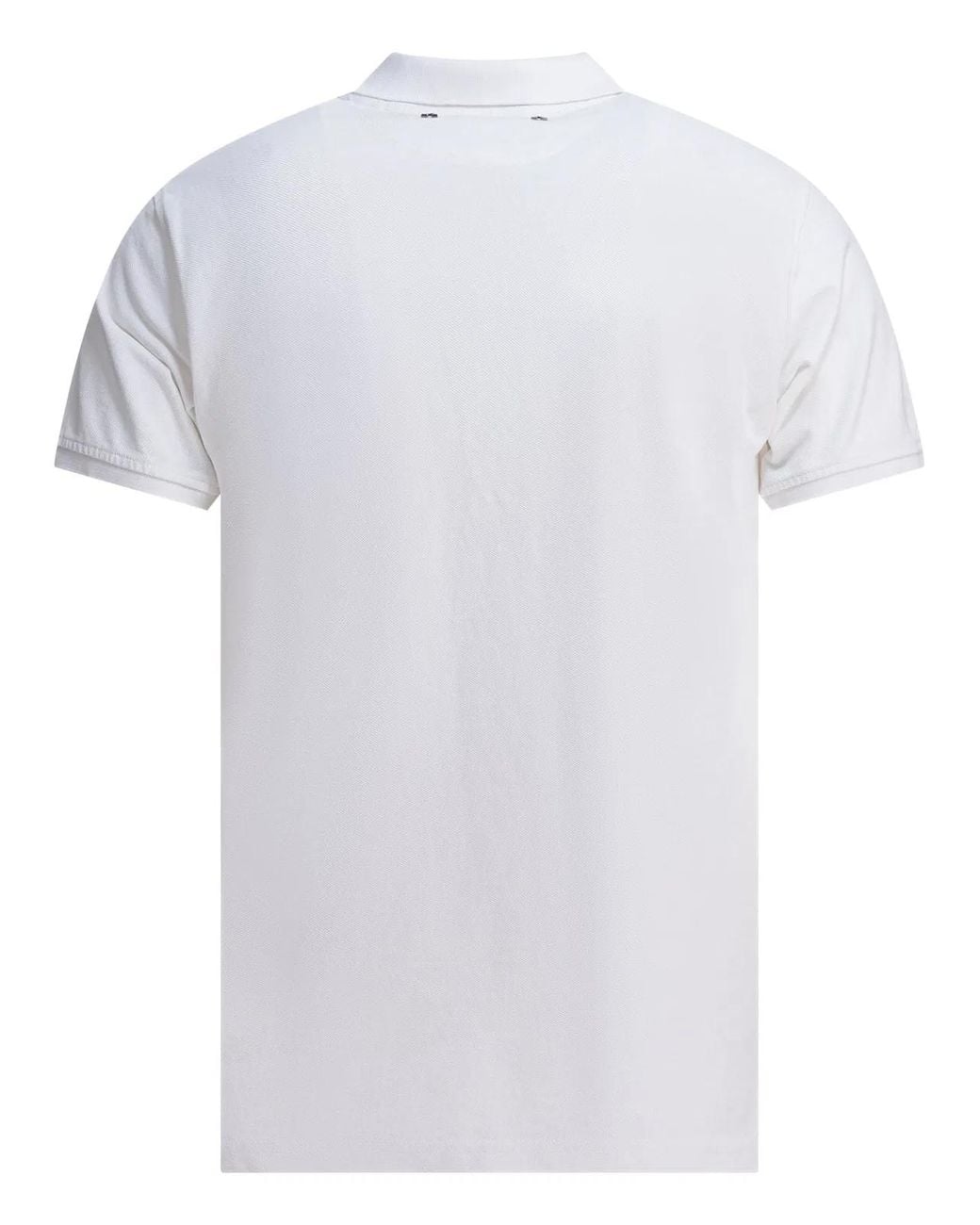 Altum White Cotton Polo Shirt for men