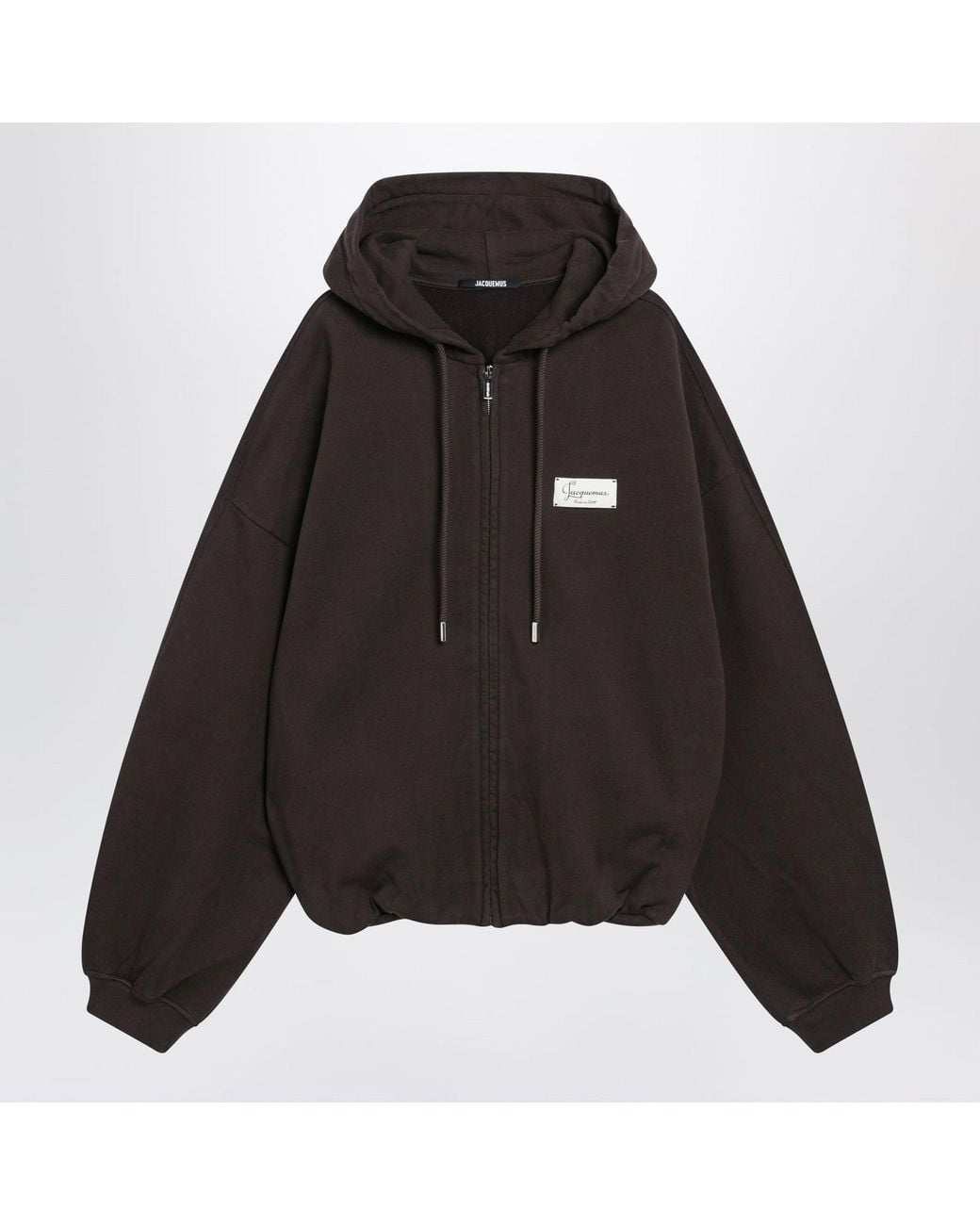 Jacquemus Black Corso Dark Cotton Hoodie for men