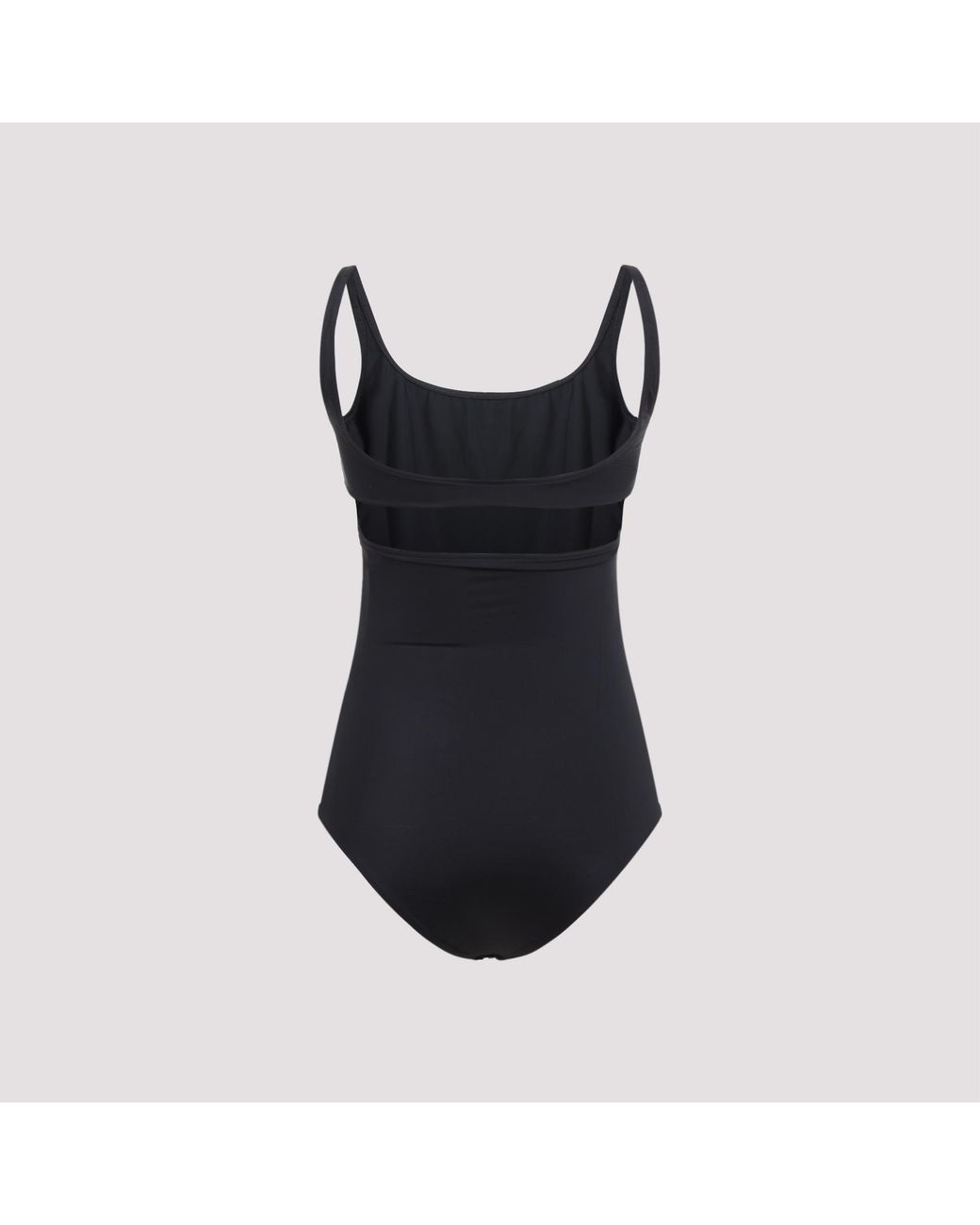 Courreges Black Cut-Out One-Piece Polyamide Elastane Swimwear