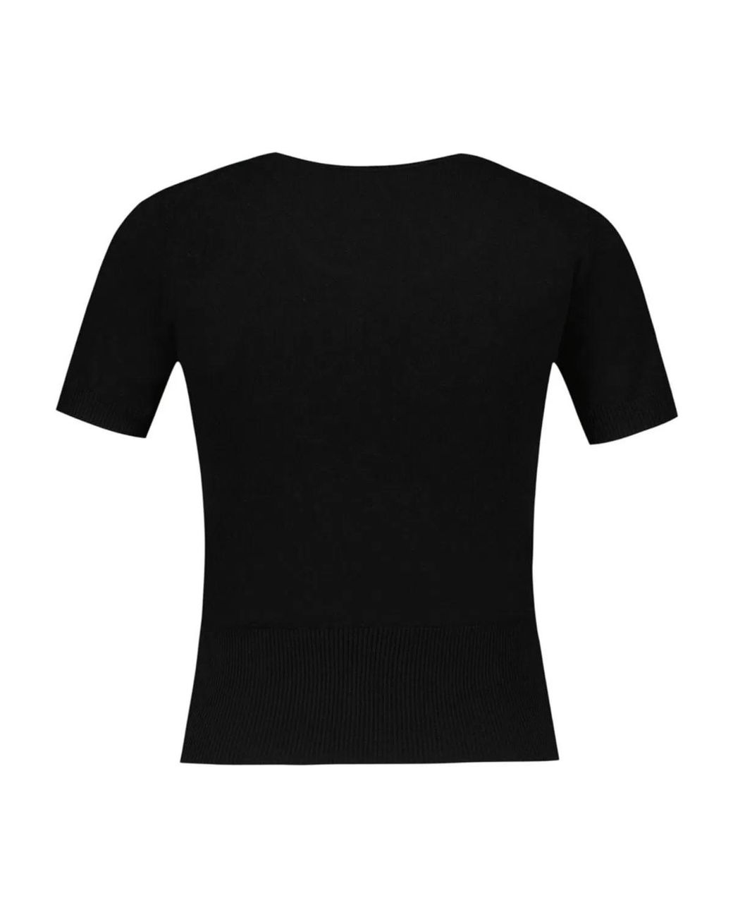 Vivienne Westwood Black Bea Knitted Cotton And Cashmere Tshirt