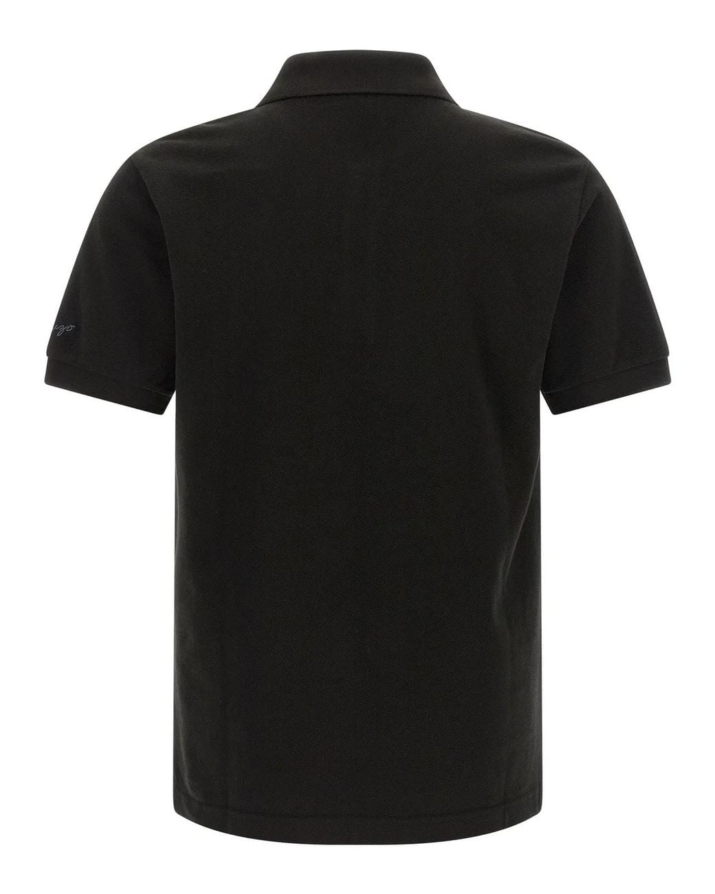 KENZO Black Happy Tiger' Polo Shirt for men