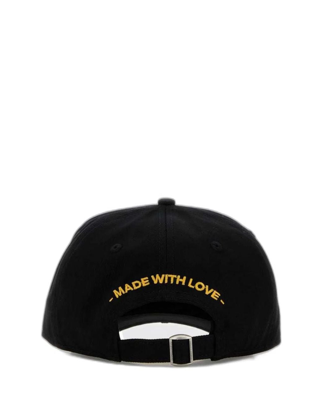 DSquared² Black Baseball Hat With Logo Patch for men