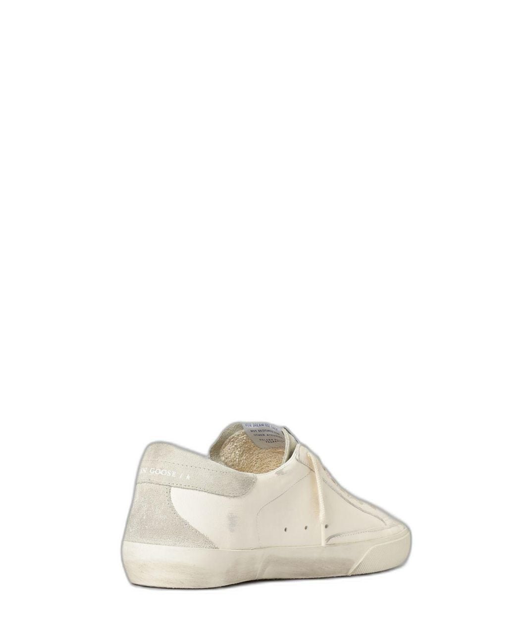 Golden Goose Deluxe Brand White Super-Star Leather Sneakers for men