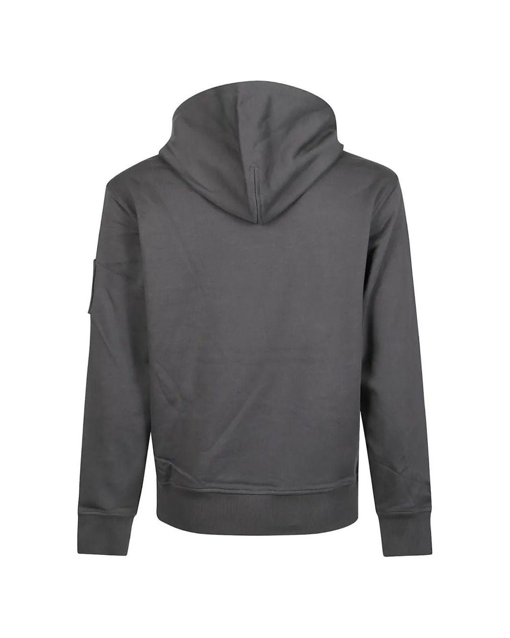 Moose Knuckles Gray Hoodie With Logo Patch for men