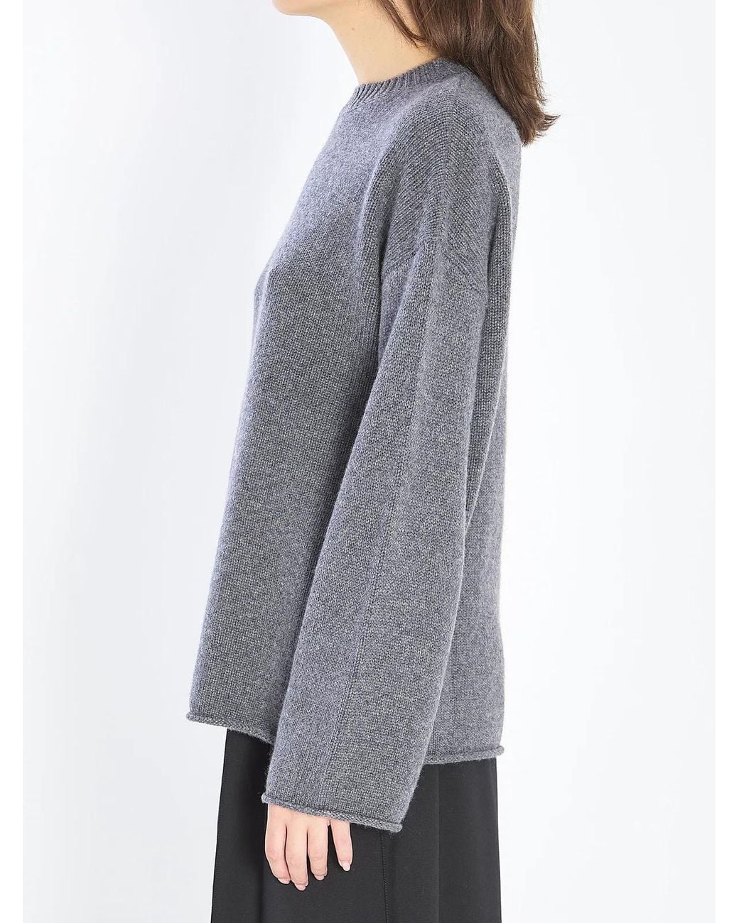 Lisa Yang Gray Kristy Crew-Neck Sweater