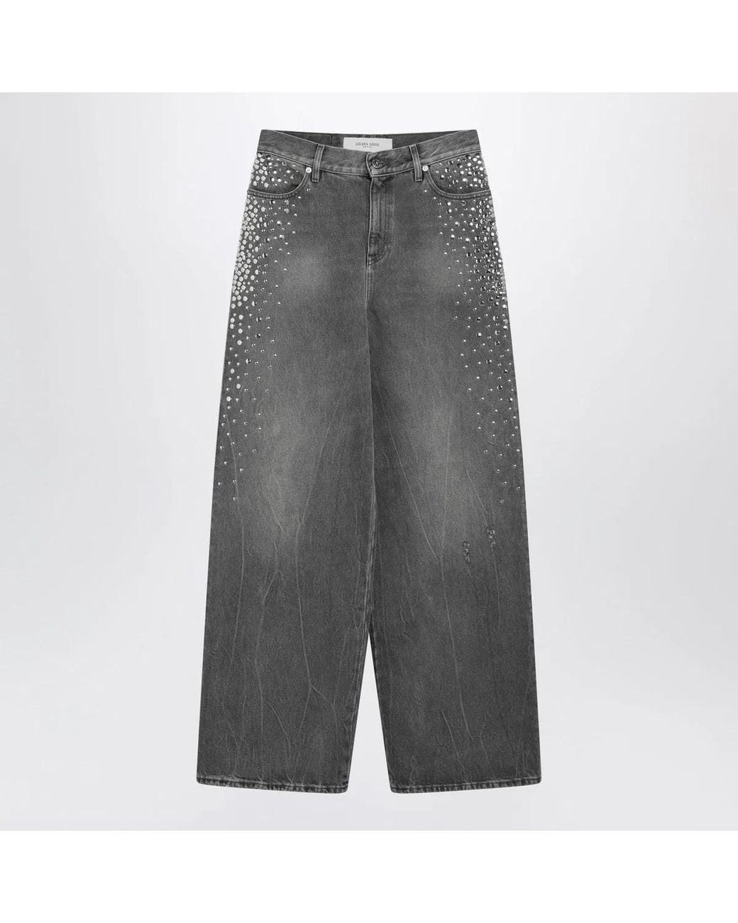Golden Goose Deluxe Brand Gray Melody Vintage-Wash Cotton Boyfriend Jeans
