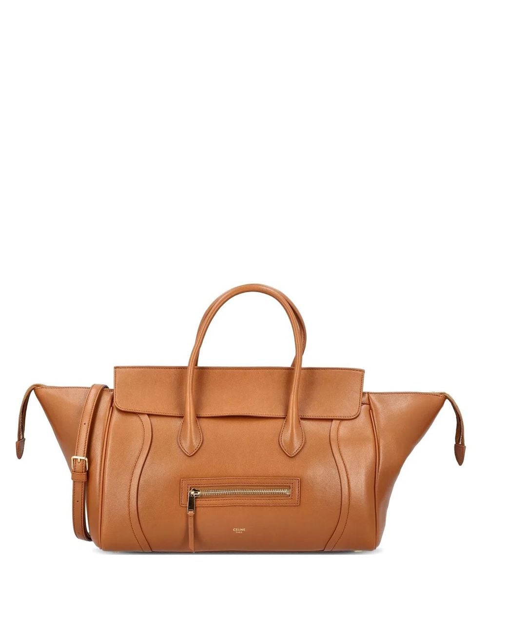 Céline Brown Zip-Fastening Luggage