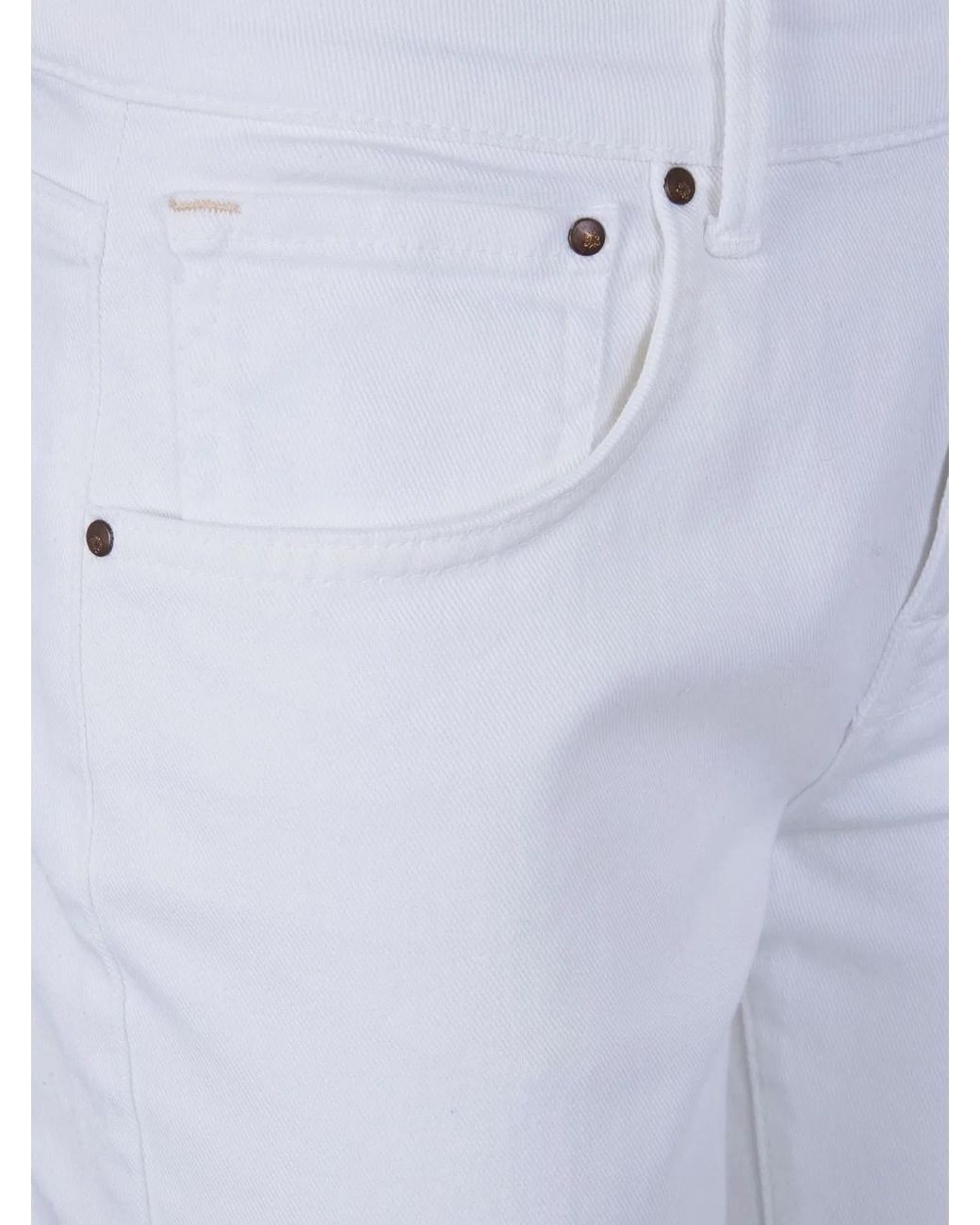 CIGALA'S White "Dyed Drill" Stretch Jeans
