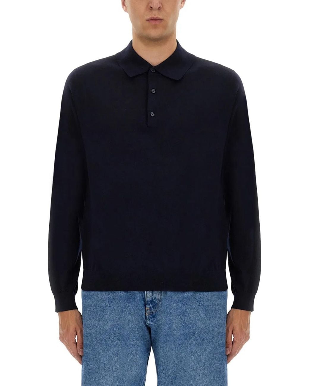 sunflower Blue Wool Polo Shirts for men
