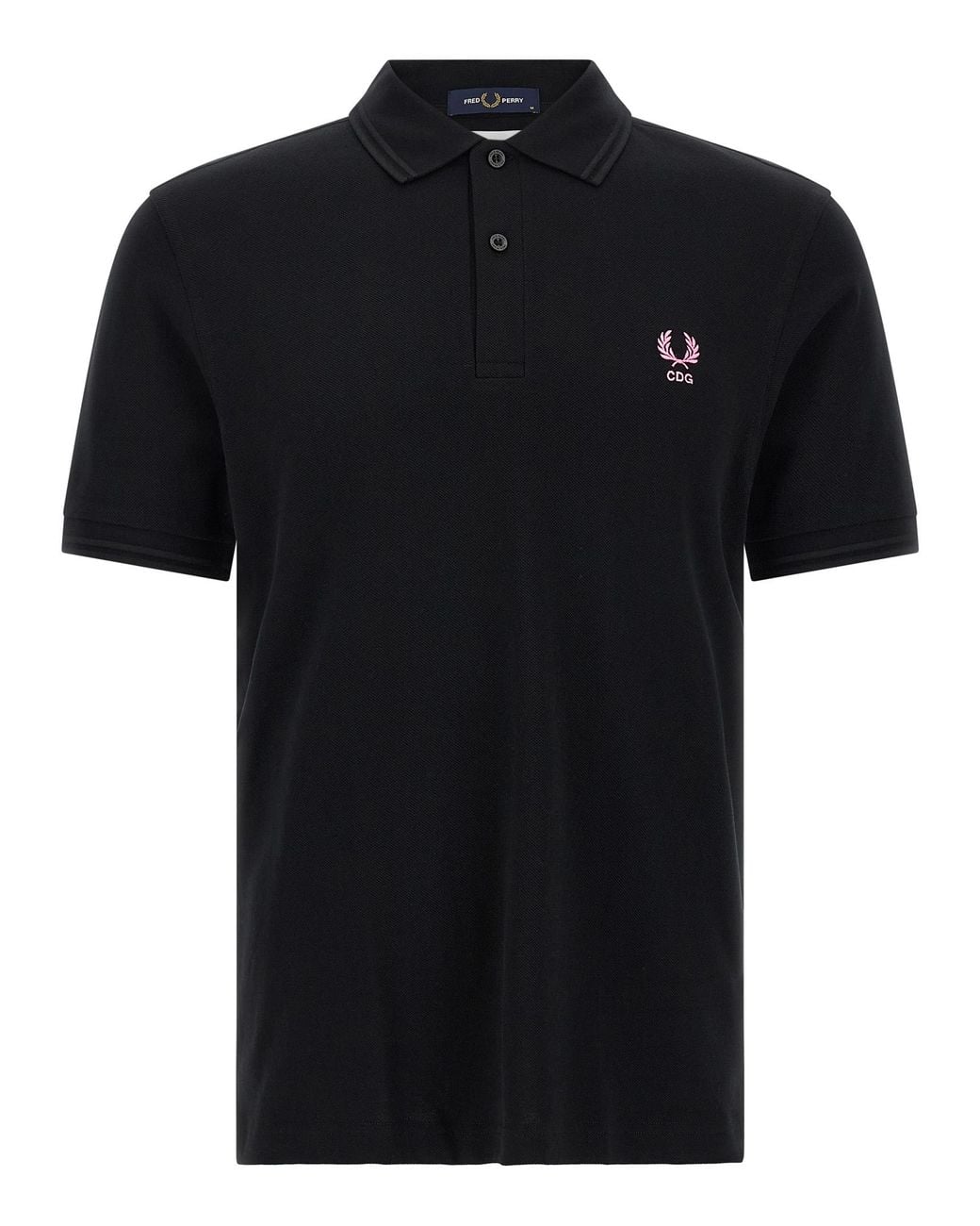 Comme des Garçons Black Cotton Polo Shirt for men