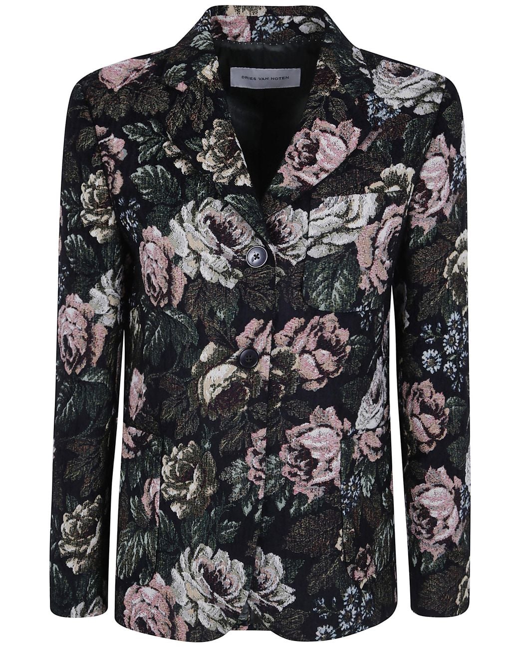 Dries Van Noten Black Brea Jacquard Jacket