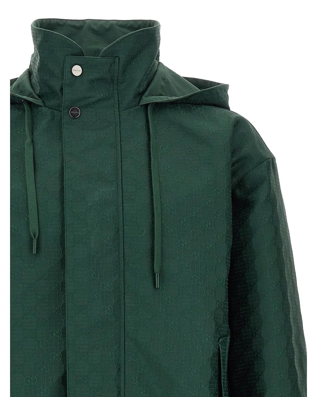 Gucci Green Reversible Ripstop Cotton Jacket for men