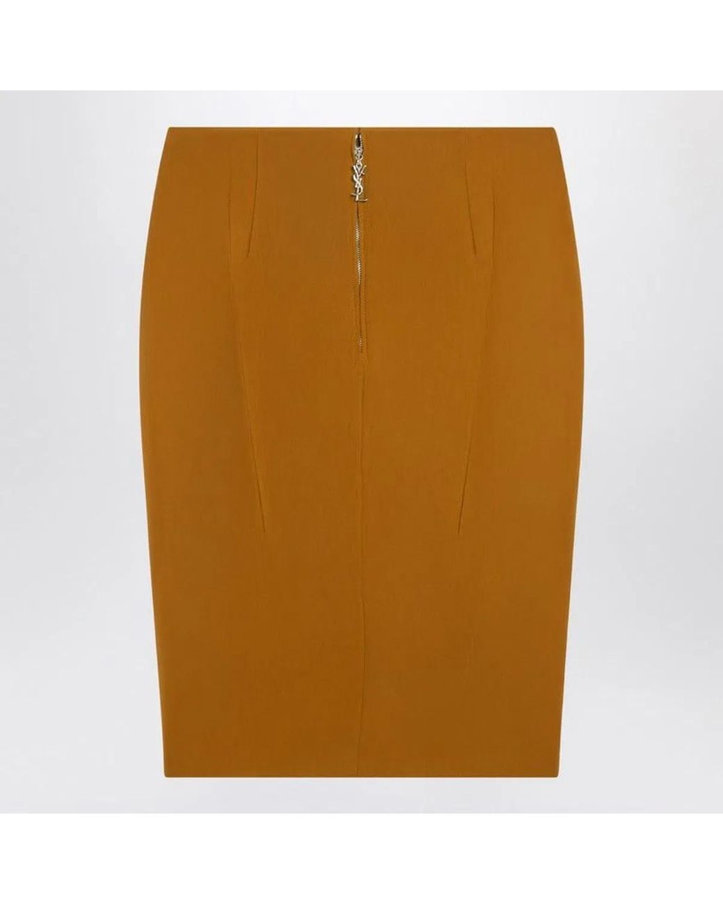 Saint Laurent Brown Ochre Skirt