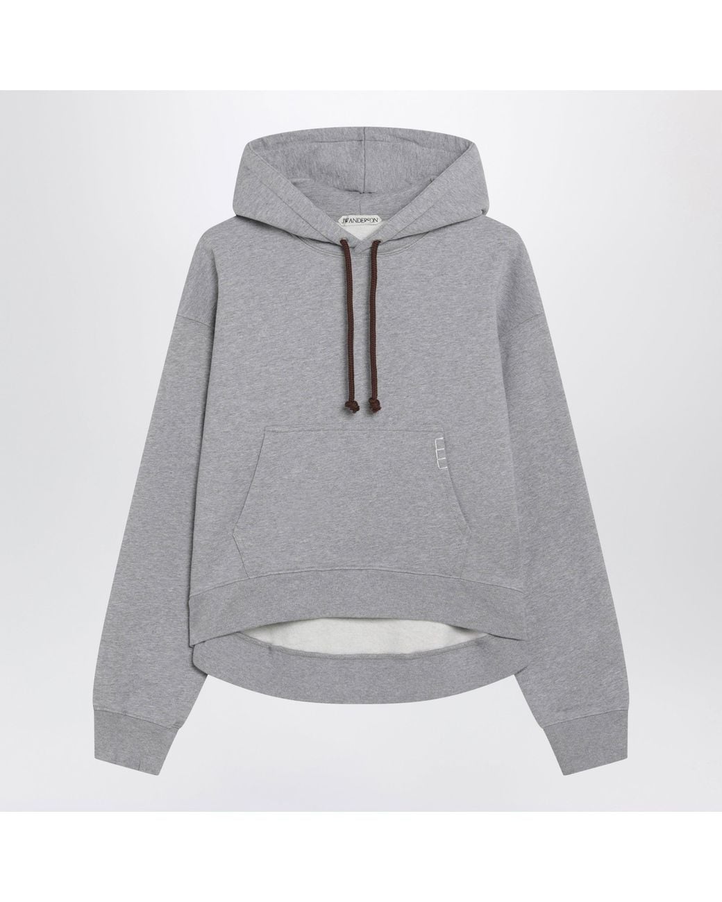 J.W. Anderson Gray Melange Cotton Hoodie