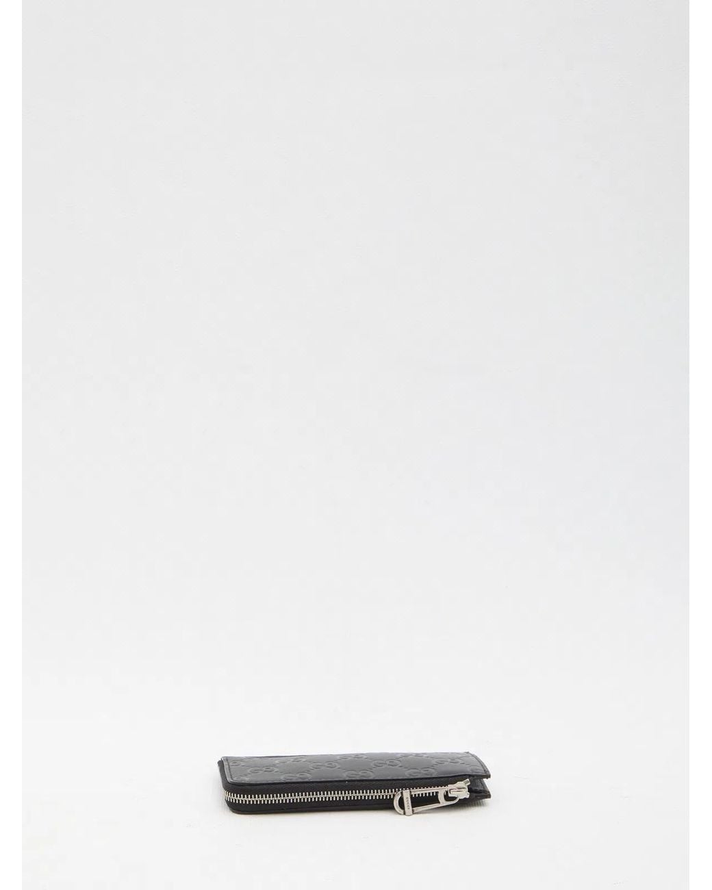 Gucci White Card Holder Gg Emblem for men