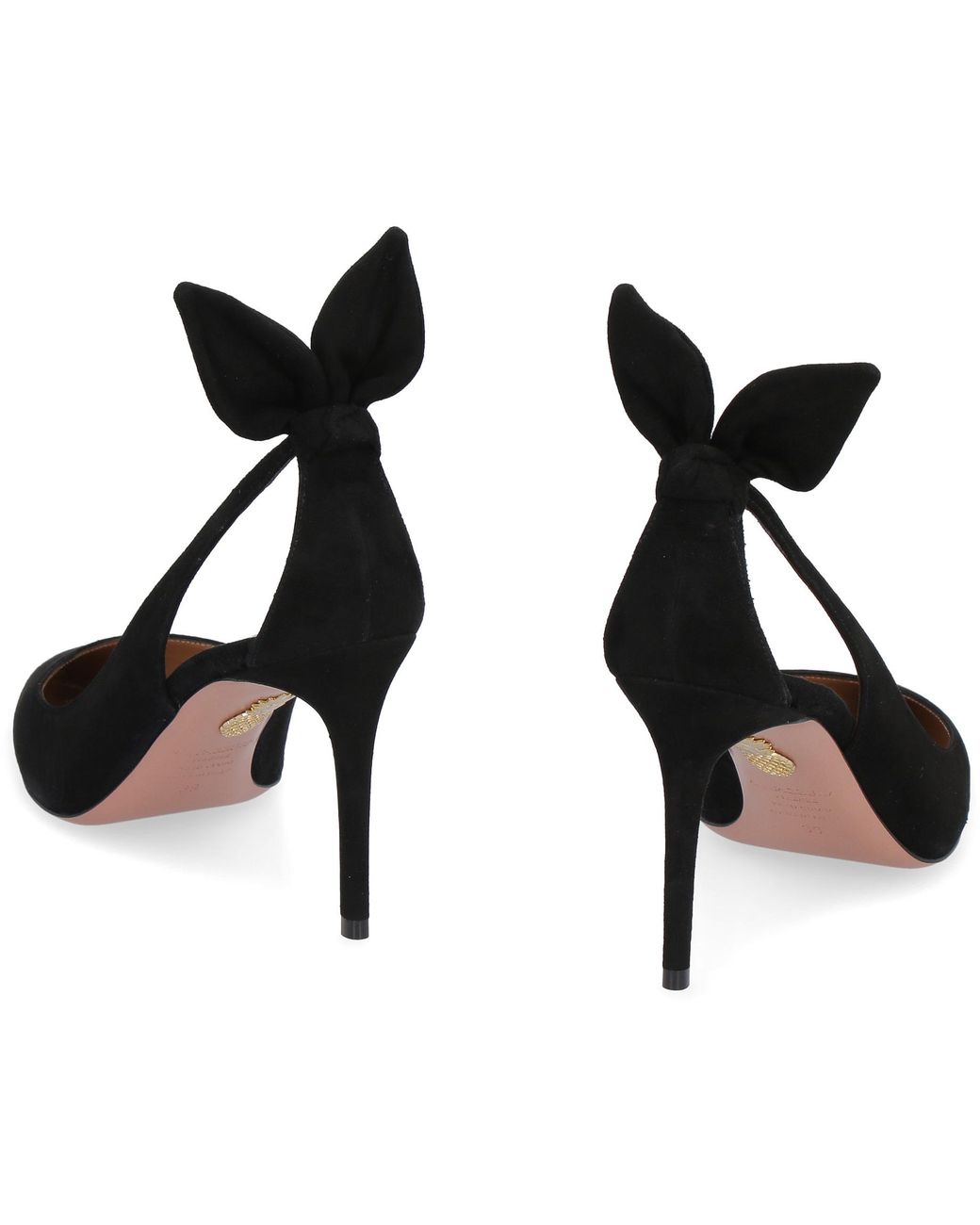Aquazzura Black Suede Deneuve Pumps