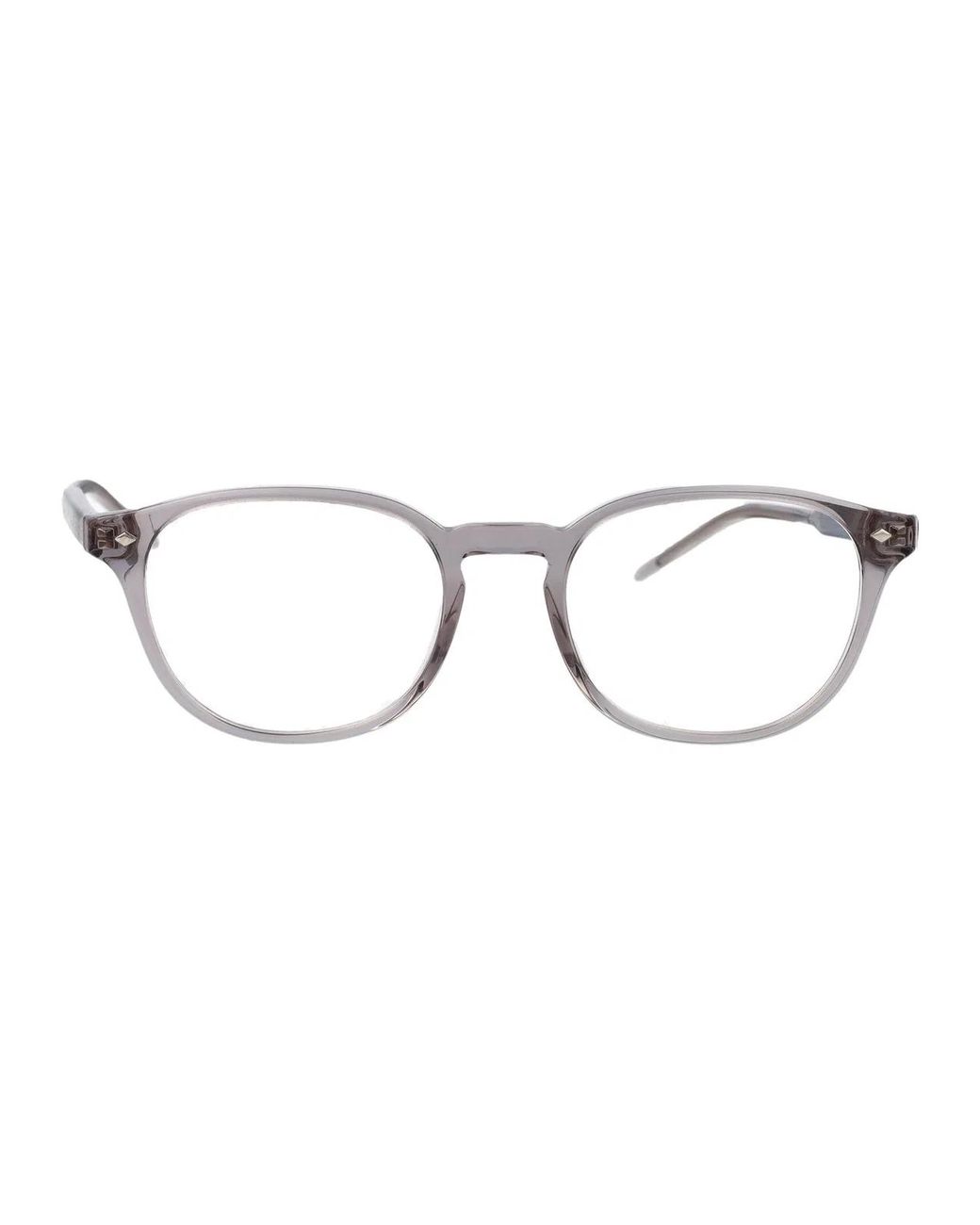 Giorgio Armani Gray Transparent Acetate Optical Glasses