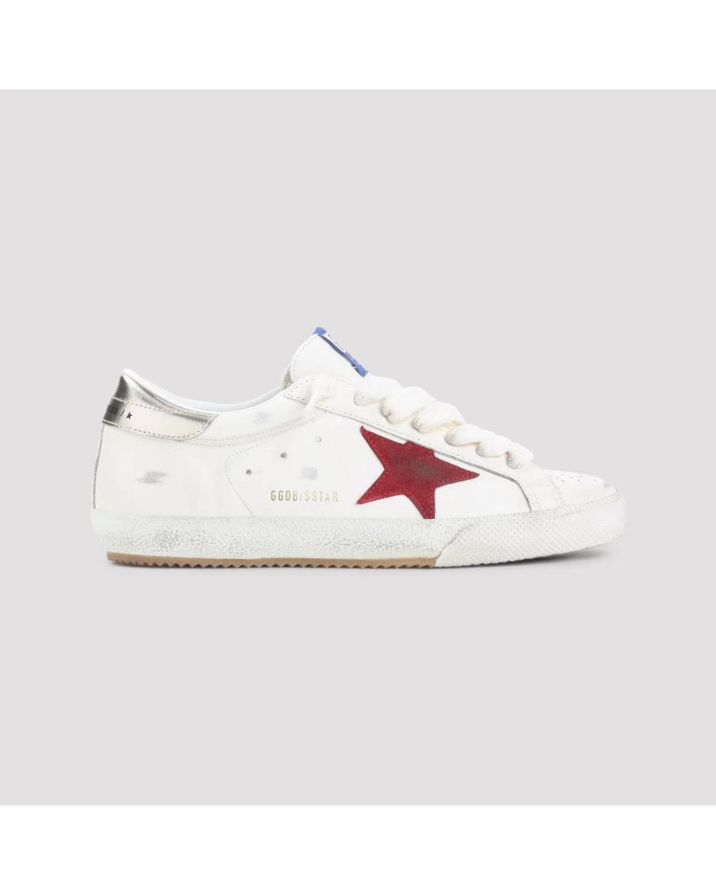 Golden Goose Deluxe Brand White Super-Star Leather Sneakers for men