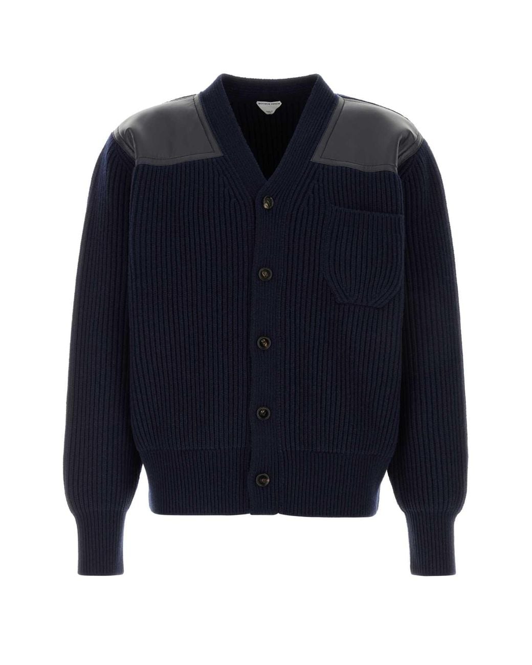 Bottega Veneta Blue Cardigan Hw Wo/Ws English Rib for men