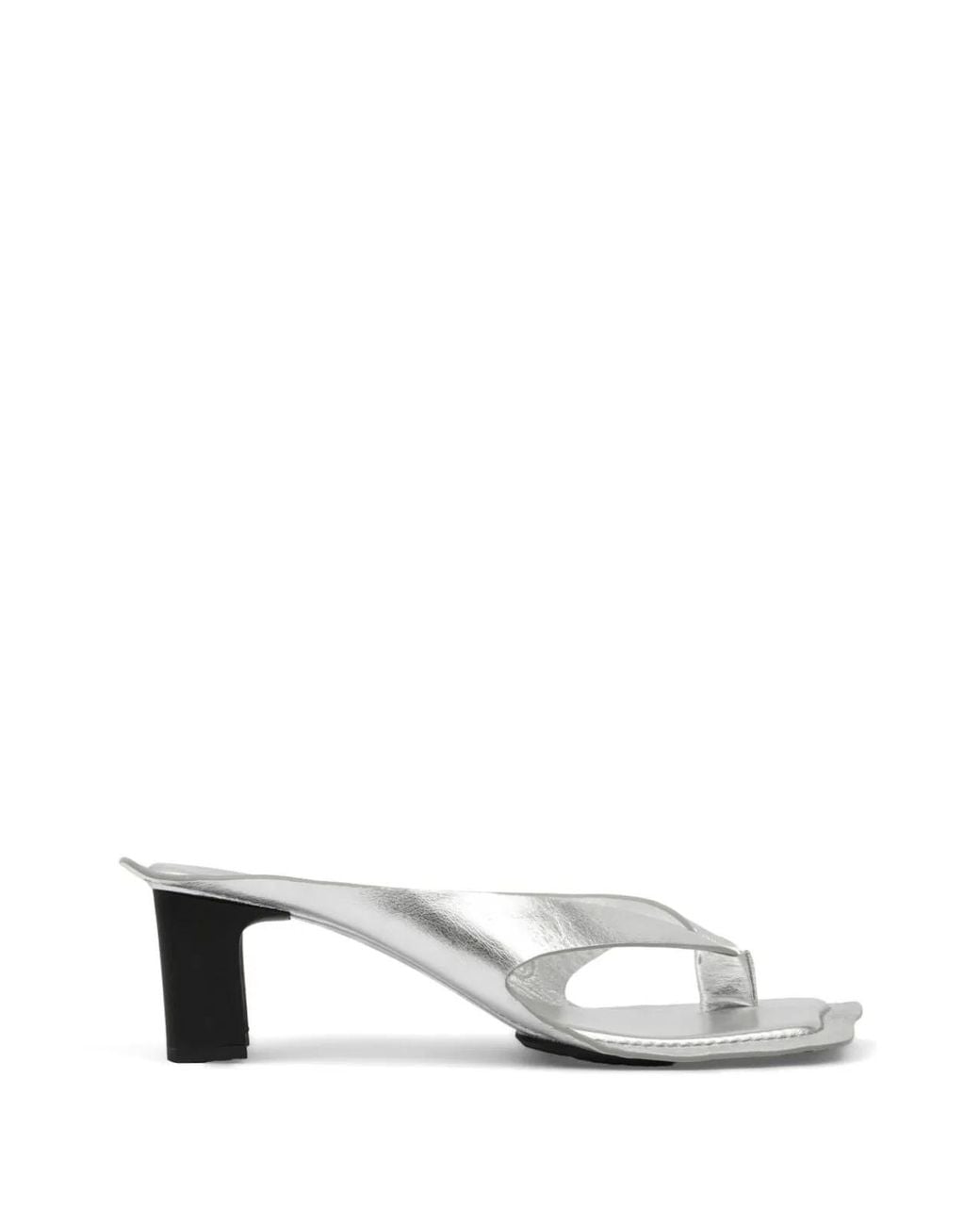 MM6 by Maison Margiela White Thong Heel Sandals